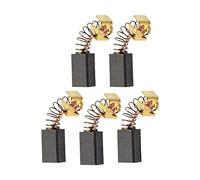 DAZZLEEX 5 pièces Meuleuse d'angle Balai de Charbon-6 x 9 x 14 mmMeuleuse d'angle Balai de Charbon avec Fil d'acier et Ressort de Brosse pour