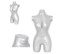 DAZZLEEX 84cm Mannequin femme gonflable, Mode féminin Gonflable, Buste Mannequin vitrine Accessoires de détail Création Artistique DIY de Torse féminin