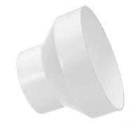 DAZZLEEX Adaptateur réducteur de tuyau de ventilation, joint de conduit de 110 mm à 100 mm, pour tuyau de ventilation d'extracteur (110 à 100)
