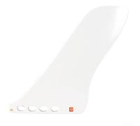 DAZZLEEX Aileron de surf pour longboard - Aileron central en fibre de verre de 23 cm pour planches de surf, design de verrouillage sans vis, pour longboards et planches à ailettes simples (blanc)