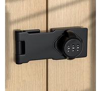 DAZZLEEX Alliage De Zinc Serrures à Combinaison avec 1000 Combinaisons Possibles Verrou De Porte à Code en Acier Inoxydable avec Vis pour Casiers D'éCole Ou De Maison, Remises, Armoires