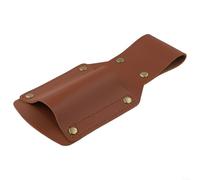 DAZZLEEX Axe and Hammer Étui de taille en cuir avec boucle en métal, compact 17 x 9 cm, pour travail en plein air, tâches en haute altitude et travail du bois, noir O