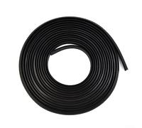 DAZZLEEX Bande d'étanchéité inclinée universelle en forme de T - 5 m - Bord en caoutchouc résistant aux intempéries - Joint de porte (8 x 10 mm)