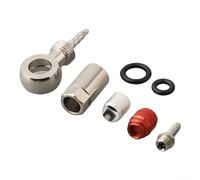 DAZZLEEX Banjo de frein hydraulique en acier avec anneaux d'étanchéité pour SRAM Level Red HRD S900 Connecteur de tuyau de vélo de route Argenté (connecteur de tuyau)