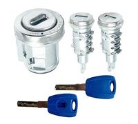 DAZZLEEX baril de serrure d'allumage et interrupteur d'allumage serrure de porte baril ensemble de serrure d'allumage pour Fiat pour Doblo pour Vauxhall pour Combo D