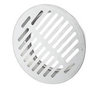 DAZZLEEX Bouchon de tuyau de pluie rond en acier inoxydable 90 mm