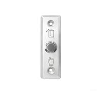DAZZLEEX Bouton poussoir pour sortie en acier inoxydable pour gâche électrique et serrure magnétique Smart Door Opener Release Switch - Finition argentée - Montage encastré pour la maison et le