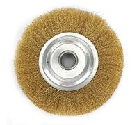DAZZLEEX Brosse en laiton pour meuleuse d'établi et polissage des métaux 125 mm