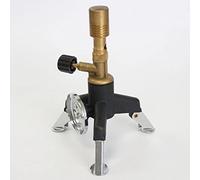 DAZZLEEX Bunsen Brûleur à Gaz Multifonction Portable pour Laboratoire, Laiton, Noir