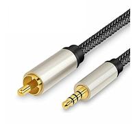 DAZZLEEX Câble Audio Vidéo Coaxial Numérique Stéréo SPDIF pour RCA vers 3.5mm Mâle pour HDTV 1M