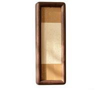 DAZZLEEX Cadre photo en bois massif fabriqué à la main - 7 x 21 cm - Style chinois - Finition à l'huile - Pour mur ou bureau - Marque-pages et petites œuvres d'art - Noyer
