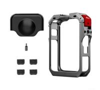 DAZZLEEX Cage métallique en alliage d'aluminium pour caméra d'action DJI pour Osmo 360 - Design horizontal extensible avec support de griffe intégré pour montage de microphones, lumières et autres