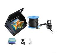 DAZZLEEX Caméra de pêche sous-marine de 11,9 cm avec écran ultra clair, objectif grand angle de 195°, batterie de 8 heures 5000 mAh, étanchéité IP68 pour bateau et pêche sur glace (4,3 IPS + caméra 30