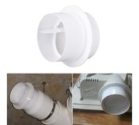 DAZZLEEX Clapet anti-retour à volet 80 mm/100 mm/110 mm/120 mm/150 mm/200 mm Valve anti-retour Clapet amortisseur à volet pour ventilation Ventilation (80 mm)