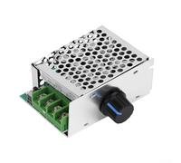 DAZZLEEX Contrôleur de moteur CC 7-70 V 30 A Régulateur continu avec bouton rotatif Boîtier en aluminium pour moteurs CC Fonctionnement fluide Sans bruit Indicateur de puissance