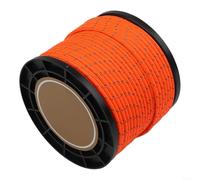 DAZZLEEX Corde réfléchissante de 4 mm d'épaisseur pour camping, randonnée, cordon de sécurité haute visibilité, en polyester et polypropylène, résistant aux intempéries, noir, vert fluo, bras kaki