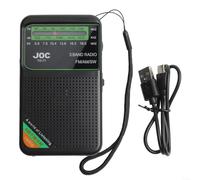 DAZZLEEX DAB Radio portable, batterie rechargeable 1000 mAh, radio AM/FM/SW pleine bande canal complet mini radio recherche automatique