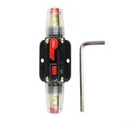 DAZZLEEX Disjoncteur à réinitialisation manuelle pour système 12 V-24 V CC avec protection de réinitialisation automatique pour onduleur de batterie audio marine solaire boîtier en alliage de zinc