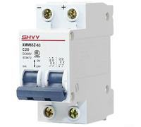 DAZZLEEX Disjoncteur CC 2 pôles type C 400 V MCB pour système solaire PV terminal de distribution d'alimentation protection contre les surcharges et les courts-circuits 10 A 16 A 20 A 32 A 50 A 63 A