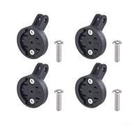 DAZZLEEX Ensemble d'adaptateurs étendus pour phare Garmin ou support avant de caméra - Accessoire de cyclisme en plastique noir - Comprend 2 extensions de montage à deux pieds et 2 pieds de trois