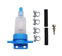 DAZZLEEX Ensemble de 8 pièces de séparateur d'eau de carburant Kit d'éléments de filtre à carburant en bronze bleu utilisé pour filtrer le diesel, accessoire de chauffage à air