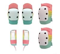 DAZZLEEX Ensemble de protection de ski pour adulte 6 pièces genouillères, coudières et mains avec coque rigide en polyéthylène et doublure en EVA pour planche à neige, patinage à glace, patinage à