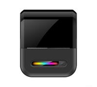 DAZZLEEX Étiqueteuse pour petite impression App15-30 mm/s Vitesse d'impression Batterie 800 mAh Type-C Rechargeable pour l'impression d'étiquettes à domicile et au bureau (norme noire)