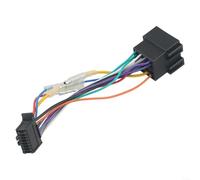 DAZZLEEX Faisceau de câblage ISO pour autoradio stéréo 16 broches PI100 compatible avec 2003 et plus, construction en plastique ABS et métal, rapide non destructif