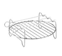 DAZZLEEX Grille de cuisson ronde de refroidissement pour barbecue, 15,2 cm, accessoires pour friteuse à air comprimé