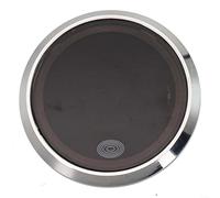 DAZZLEEX Horloge intérieure de voiture lumineuse avec bouton tactile, matériau ABS, installation facile de l'autocollant, compatible avec la plupart des véhicules, noir, or rose, argent, ou Go (argent