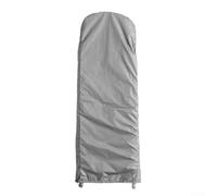 DAZZLEEX Housse d'échelle en tissu Oxford 210D imperméable, protection contre la pluie et la poussière avec cordon de serrage réglable pour échelles pliantes d'extérieur, gris, 50 x 195 x 12 cm (50 x