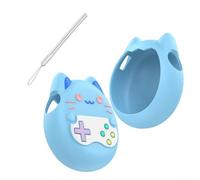 DAZZLEEX Housse en silicone anti-chute avec cordon pour animal de compagnie virtuel Coque de protection pour console de jeu TAMAGOTCHI Paradise (Bleu)