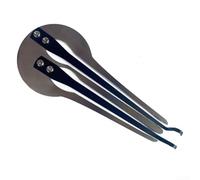 DAZZLEEX Jaw Jews Harpe à bouche bicolore en acier inoxydable portable pour les amateurs de musique ethnique