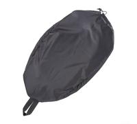 DAZZLEEX Joint de cockpit en nylon imperméable avec sangle élastique résistant aux déchirures pour kayak, canoë, sports nautiques en plein air, noir (115 x 67 cm, noir)