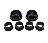 DAZZLEEX Kit de bagues d'essieu avant pour axe de direction de tondeuse à gazon remplace 532121232 532406013 406013 121232X pièces de réparation en plastique noir