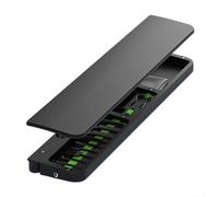 DAZZLEEX Kit de nettoyage magnétique pour clavier avec repose-poignet doux et protège-main ergonomique pour la maison, le bureau, l'organisation du bureau (noir)