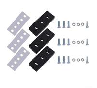 DAZZLEEX Kit de rénovation en acier inoxydable pour souffleuse à neige avec pagaies en caoutchouc, sangles métalliques, boulons, écrous, vis pour une réduction de l'espace de 3/8 po pour éviter les