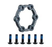 DAZZLEEX Kit d'entretoise de Disque de Frein de Scooter électrique en Alliage d'aluminium avec vis, Coussin de Coussin de Rotor de moyeu de vélo pour système de Frein à Disque surélevé à 6 Trous,6mm