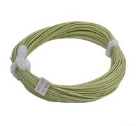 DAZZLEEX Ligne de pêche à la mouche flottante vers l'avant WF5F WF6F WF7F WF8F Vert mousse sans épissure pour pêche à la truite et au bar (5F)