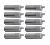 DAZZLEEX Lot de 10 amortisseurs de porte d'armoire à fermeture douce en silicone PVC silencieux pour armoires et meubles, ouvre-porte à pression facile à rénover pour réduire le bruit et (D-19)