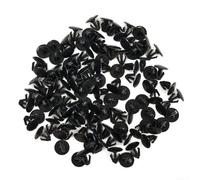 DAZZLEEX Lot de 100 clips de retenue en ABS noir pour capot - Tête de 11 mm - Tige de 8 mm - Convient aux trous de 6 mm - Pour Honda Accord à partir de 2003 et Odyssey à partir de 1999 - Compatible