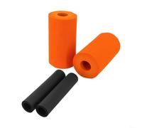 DAZZLEEX Lot de 2 coussinets de rechange en mousse pour machine à boucler les jambes et banc de musculation, mousse haute densité, compatibles avec les tubes de 22 à 32 mm, noir/rose rouge/orange (140