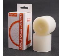 DAZZLEEX Lot de 2 doublures de pneu de vélo 0,5 mm anti-crevaison pour vélo de route VTT 26 27,5 29 700 C 50,8 cm 35,6 cm Bande de protection en PVC blanc (69,8 cm)