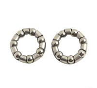 DAZZLEEX Lot de 2 roulements à billes en acier pour fourche avant, moyeu arrière et vélo de route ou vélo pour enfants, pour différentes séries (7# 20 mm)