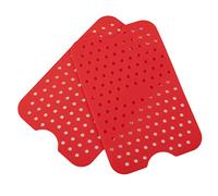 DAZZLEEX Lot de 2 tapis en silicone pour friteuse Ninja-Foodi - Accessoires réutilisables - Rouge