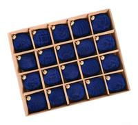 DAZZLEEX Lot de 20 boules de Noël en velours floqué pour sapin de Noël - 6 cm de diamètre - Assortiment de boules en plastique vin pour décoration festive de la maison (bleu azur)