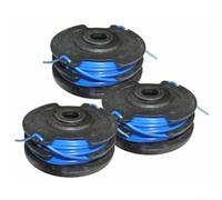 DAZZLEEX Lot de 3 bobines de rechange pour débroussailleuse Greenworks modèles 21212 21272 partie 29082 avec ligne pré-enroulée de 0,1 cm pour coupe d'herbe de jardin extérieur