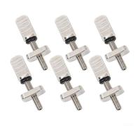 DAZZLEEX Lot de 4 vis d'aileron en acier inoxydable 316 pour planche de surf FCS Longboard Paddleboard Queue plate et droite Argenté 30 mm