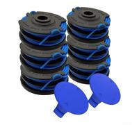 DAZZLEEX Lot de 6 bobines et capuchons pour débroussailleuse 40 V 1,65 mm en nylon de 6,1 m, bobines de rechange pour débroussailleuse sans fil 120X-06 et KST120X