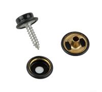 DAZZLEEX Lot de clous à vis en acier inoxydable de 15 mm et boutons pression en cuivre pour housses de bateau, auvents, meubles d'extérieur, tentes, rénovation de l'habitat, poussettes et sécurité